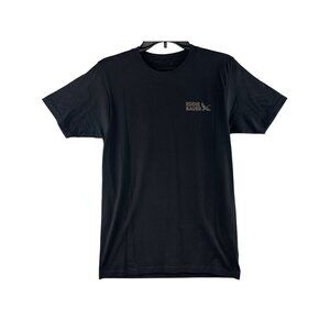 Eddie Bauer Mens Size Small Black Crew Neck T-Shirt with Graphic